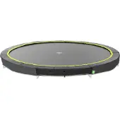 Exit Silhouette Sporttrampoline ø366cm - Inground - Ingraaftrampoline - Rond - Voor Kinderen - Zwart