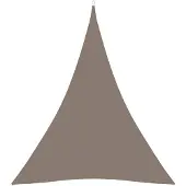 vidaXL Zonnescherm driehoekig 4x5x5 m oxford stof taupe