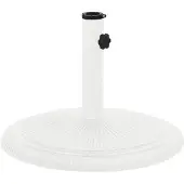 vidaXL Parasolvoet 45x45x30 cm gietijzer wit