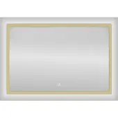Best design Nancy Isola spiegel met LED verlichting 80x60cm mat goud