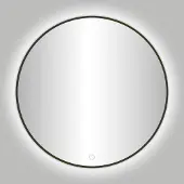 Best design Badkamerspiegel Venetië Rond 100 cm Incl. Led Gunmetal