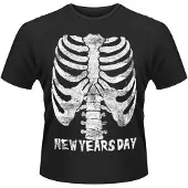 PLASTIC HEAD New Years Day Heren Tshirt -L- Ribcage Zwart
