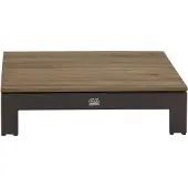 Apple Bee Loungetafel Sticks And More Coffee Table 87 x 87 Aluminium Teak Taupe Coastal