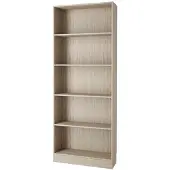 Hioshop Base kast B 4 planken eiken decor.