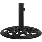 vidaXL - Parasolvoet - 44x44x32 - cm - gietijzer - zwart