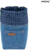 Amiplay AMI Zakje voor snoep denim blauw 10x7x14cm