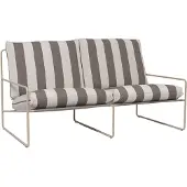 Ferm Living Desert 2-zits bank Cash stripe-chocolate