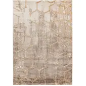 Muratap Fashion Vloerkleed Laagpolig Club Beige Goud - 160x230 cm