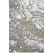 Muratap Fashion marmer laagpolig vloerkleed design tapijt grijs 80x300 cm