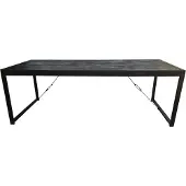 Starfurn Eettafel Boaz Black | 140 cm (Zwart, 140x80x75cm)