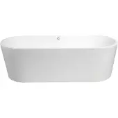 Best design Vrijstaand Bad Becoma Acryl 178x80x55cm Mat Wit