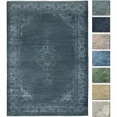 Tesso Living Vloerkleed Roy | Tesso Living katoen grijs 320x230 cm vloerkleden | NADUVI