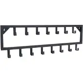 Jax Design Wandkapstok Bono 15-haaks | Jax Design metaal zwart 80x4x26 cm wandkapstokken | NADUVI