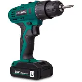 Vonroc Accuboormachine 16V | Incl. 1x accu, oplader en schroefbits
