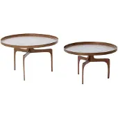 Light & Living salontafel pano set van 2 75x75x44cm -