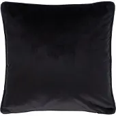 Tiseco HOME STUDIO - Kussen (gevuld) Fluweel - Vierkant - 60x60 cm - Zwart