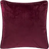 Tiseco HOME STUDIO - Kussen (gevuld) Fluweel - Vierkant - 60x60 cm - Prune