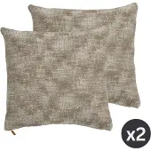 Tiseco - Kussen (gevuld) COTTON MELANGE - SET/2 - 45x45 cm - Taupe