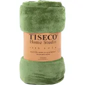 Tiseco Home Studio - Plaid COSY - microflannel - 220 g/m² - 240x220 cm - Greenolive
