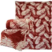 Unique living Plaid fien L200 x B150 cm redwood