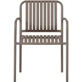 Ebuy24 2 x Stella tuinstoel stapelbaar okkernoot decor.