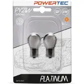 Mtech PY21W / BAU15s 12V Halogeenlampen – Platinum Chroom – Set