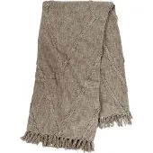 Tiseco Plaid Home Studio Sahara Taupe-250 x 260 cm