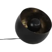 Countryfield Tafellamp metaal - Zwart en goud - Tafellamp industrieel 28 cm