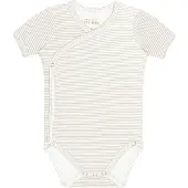 Little Indians Romper Korte Mouw - Small Grey Stripe 3-6 mnd