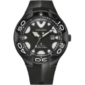 Citizen Herenset BN0235-01E in zwart, geschikt voor duiken.