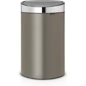 Brabantia Touch Bin 40 Liter Platinum / Matt Steel deksel