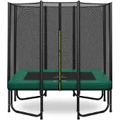 Magic Jump Rechthoekige Trampoline 153 x 214 cm Groen met Veiligheidsnet