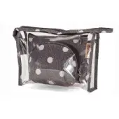 Benzi - Perla - toilettas / make-uptas - set 3 delig - zwart