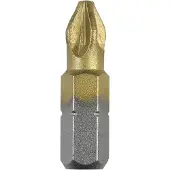 Bosch 2609255926 Pozidrive Bit 25 mm Titanium - PZ2 (2st)