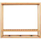 Leitmotiv wall coat rack sheer bamboo bamboe