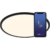 Nordlux Led-plafondlamp Oja Smart Ultradun plafondpaneel lamp, dimbaar met Smart (1 stuk)