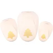 Vaessen creative Pons Set - Figuurpons - Kerstbomen - 3 st. - 1,5 tot 3,5 cm