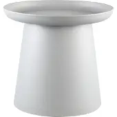 Ptmd collection PTMD Nicca Bijzettafel- 50 x 50 x 46,5 cm - Polypropyleen - Grijs