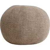Ptmd Sanah Brown Boucle Cushion Ball L (Bruin, 40x40 diameter: 40cm)