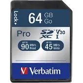 Verbatim SDXC UHS-3 geheugenkaart / 64GB