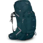 Osprey Ariel Plus 70L Wandelrugzak voor dames Zwart/Blauw || Maat: 70