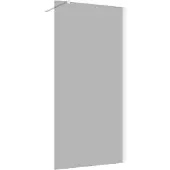 Guido Gusto Inloopdouche 40x200 8mm Nano glas mat wit serie Silvio rookglas