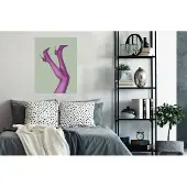 PosterMonkey Poster Benen - Hakken - Groen - Roze - 60x80 cm
