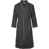 Badrock Wafel badjas voor sauna antraciet XXL - unisex
