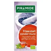 Piramide 3x Biologische Theezakjes Frisse Start Zonder Munt 20 Stuks