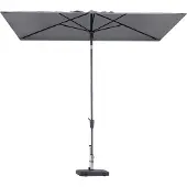 Madison Parasol Mikros Luxe Polyester Light Grey 200 x 300 cm