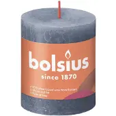 Bolsius Stompkaars Twilight Blue Ø68 mm - Hoogte 8 cm - Blauw/Grijs - 35 branduren