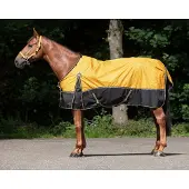 QHP Regendeken turnout de luxe met fleecevoering Sunflower-205
