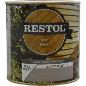 Restol Houtolie Mat Lichtgrijs Watergedragen 750 ML