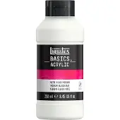 LIQUITEX 1041005 Basics Vloeibaar Mat Medium 250 ml – Acryl medium mat | Verdunnen & collagelijm